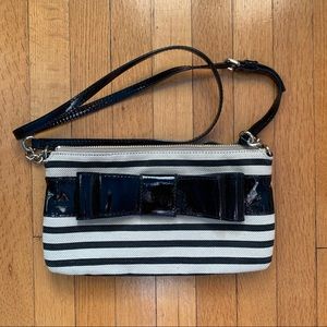Kate Spade Striped Crossbody Purse with Bow
